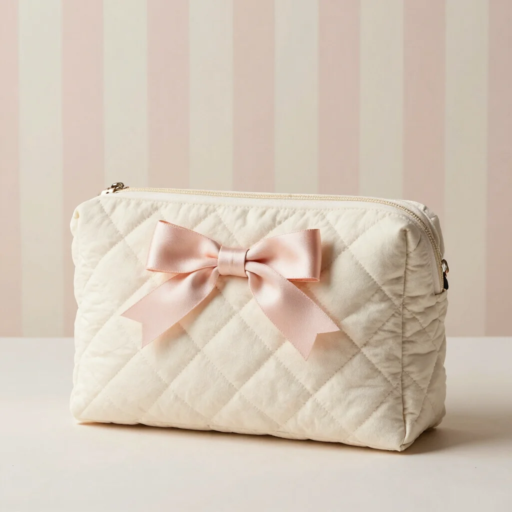 Darling Bow Makeup Bag
